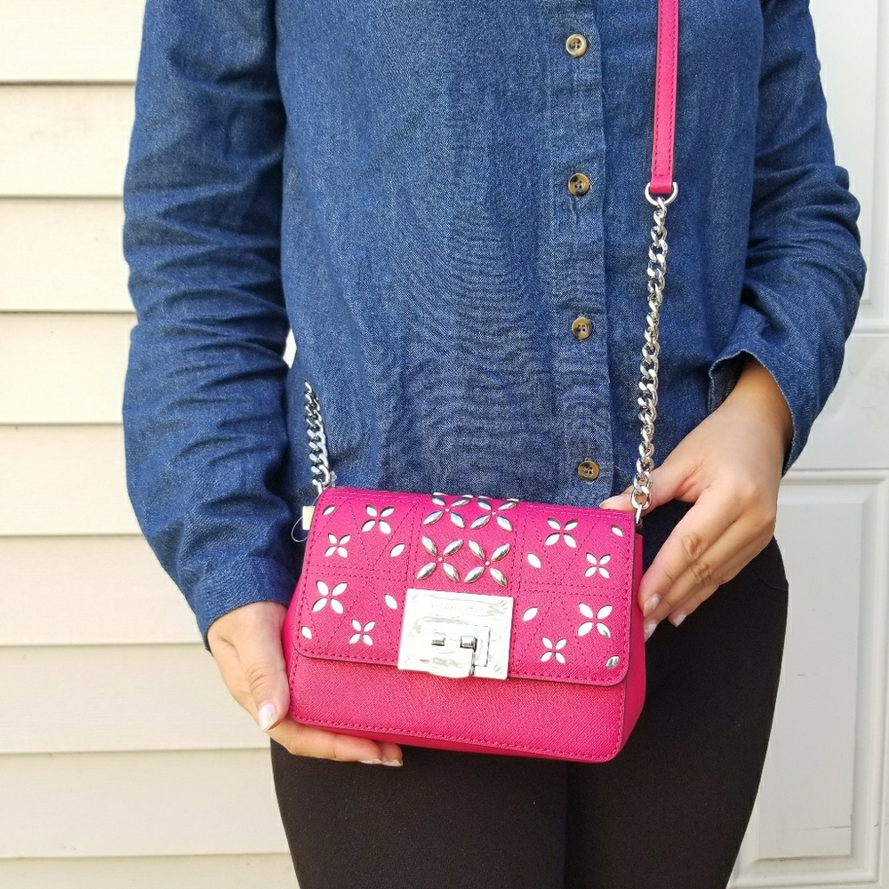 HP! Michael Kors Stud Perforated Tina Clutch XBody